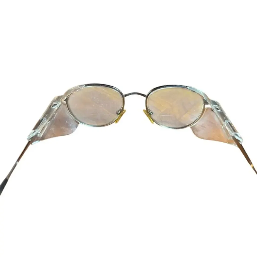 Vintage On-Guard Safety Eye Glasses Aviator w/ Side Shields OG Z87 097 140